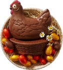 Poule en chocolat sur nid en promo chez Lidl Poissy à 3,69 €