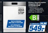 expert Waldkirchen - Einbau-Geschirrspüler integriert GT6200B1EXM Angebot im Prospekt Einbau-Geschirrspüler integriert GT6200B1EXM bei expert im Waldkirchen Prospekt für 549,00 €
