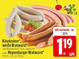 Käsekrainer im Angebot bei EDEKA in Passau Käsekrainer Angebote bei EDEKA Passau für 1,19 €