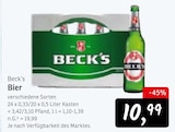Bier Angebote von Beck's bei Konsum Pirna für 10,99 €