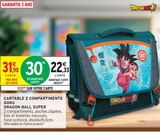 Cartable 2 compartiments goku dragon ball super en promo chez Intermarché Hyper Cartable 2 compartiments goku dragon ball super dans le catalogue Intermarché Hyper
