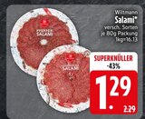 Pfeffer Salami im EDEKA Prospekt Pfeffer Salami von Wiltmann im aktuellen EDEKA Prospekt für 1,29 €