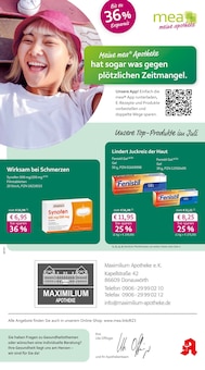 Aktueller mea - meine apotheke Prospekt "Unsere Juli-Angebote" für Donauwörth Aktueller mea - meine apotheke Prospekt für Donauwörth mit Seiten