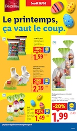 Prix et réduction Chocolat Praliné dans le prospectus Lidl en cours Offre Chocolat Praliné dans le catalogue Lidl du moment à la page 19