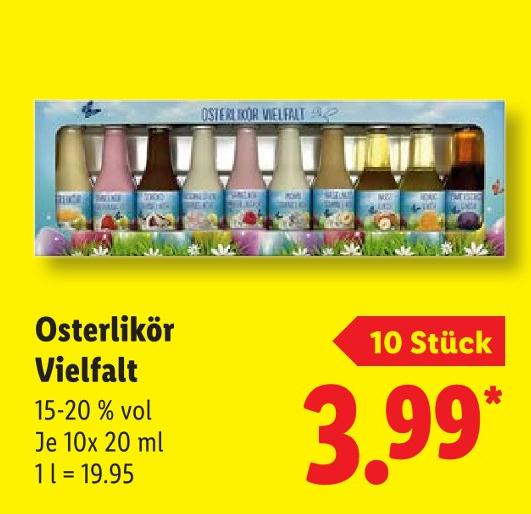 Osterlikör Vielfalt