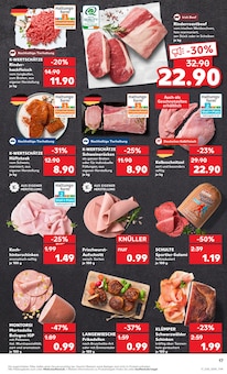 Hackfleisch im aktuellen Kaufland Prospekt (Wiesbaden) Hackfleisch im Kaufland Prospekt "KNĂśLLER" mit 53 Seiten (Wiesbaden)