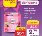 Aktuelle Ritter Sport Angebote bei Netto Marken-Discount in Hannover Aktuelles Schokowürfel Angebot bei Netto Marken-Discount in Hannover ab 2,79 €