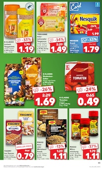 Makkaroni Angebot im Kaufland Prospekt, gültig von 12.06.2025 bis 18.06.2025 Makkaroni Angebot im aktuellen Kaufland Prospekt auf Seite 43