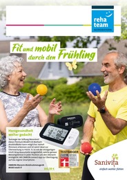 reha team Nordbayern Gesundheitstechnik GmbH Filiale Bayreuth Prospekt: "Fit und mobil durch den Frühling", 6 Seiten, 13.03.2024 - 31.05.2024