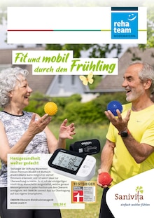 reha team Nordbayern Gesundheitstechnik GmbH Filiale Bayreuth Prospekt Fit und mobil durch den Frühling mit  Seiten