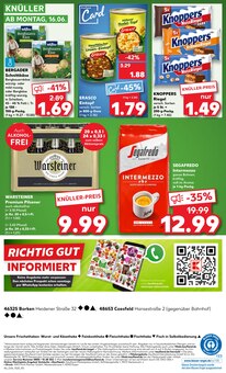 Warsteiner im aktuellen Kaufland Prospekt (Borken) Warsteiner im Kaufland Prospekt "Aktuelle Angebote" mit 54 Seiten (Borken)