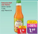 Saft oder Nektar Angebote von Valensina bei Netto Marken-Discount Bremen für 1,69 €
