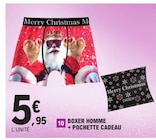 Boxer homme + Pochette cadeau dans le catalogue E.Leclerc