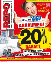 Repo Prospekt für Lauchhammer mit 12 Seiten Repo Prospekt für Lauchhammer: "Aktuelle Angebote", 12 Seiten, 13.01.2025 - 18.01.2025