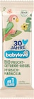 Frucht-Getreide-Riegel Pfirsich-Maracuja ab 1 Jahr von babylove für 0,45 € bei dm-drogerie markt im Angebot Frucht-Getreide-Riegel Pfirsich-Maracuja ab 1 Jahr von babylove im aktuellen dm-drogerie markt Prospekt