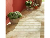 Promo Lame de terrasse "Heria" Epicéa vert L. 2,4 m x l. 12 x EP. 2,4 cm à 5,90 € dans le catalogue Brico Dépôt à Épinay-sur-Seine