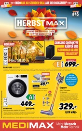 MEDIMAX Elektromärkte Prospekt der aktuellen Woche mit 8 Seiten, gültig von 31.10.2025 bis 07.11.2025, in Lauchhammer und Umgebung Aktueller MEDIMAX Elektromärkte Prospekt in Lauchhammer und Umgebung, "HERBSTMAX" mit 8 Seiten, 31.10.2025 - 07.11.2025
