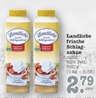 frische Schlagsahne Angebote von Landliebe bei E center Karlsruhe für 2,79 €