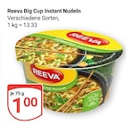 Big Cup Instant Nudeln Angebote von Reeva bei GLOBUS Jena für 1,00 €