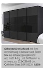 Aktuelles Schwebetürenschrank Angebot bei Opti-Wohnwelt in Würzburg ab 1.879,00 €