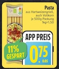Pasta im EDEKA Prospekt Pasta im aktuellen EDEKA Prospekt für 0,75 €