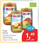 Menü von Hipp im aktuellen budni Prospekt