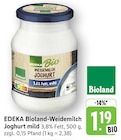Aktuelles Bioland-Weidemilch Joghurt mild Angebot bei EDEKA in Saarbrücken ab 1,19 €