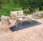 Promo Salon de jardin 4 places crème ProLoisirs Manon à 749,90 € dans le catalogue Castorama à Le Mans