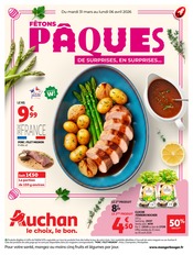 Prospectus Supermarchés Auchan Hypermarché en cours à Bouxières-Aux-Dames et alentours, "FÊTONS PÂQUES", 24 pages, 31/03/2026 - 06/04/2026 Catalogue Supermarchés Auchan Hypermarché en cours à Bouxières-Aux-Dames et alentours, "FÊTONS PÂQUES", 24 pages, 31/03/2026 - 06/04/2026
