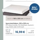 Spannbettlaken im EDEKA Prospekt Spannbettlaken von im aktuellen EDEKA Prospekt für 16,99 €