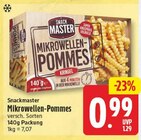 Mikrowellen-Pommes im Angebot bei WEZ in Löhne Mikrowellen-Pommes Angebote von Snackmaster bei WEZ Löhne für 0,99 €