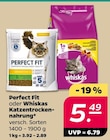 Katzentrocken-nahrung von Perfect Fit oder Whiskas im aktuellen Netto mit dem Scottie Prospekt für 5,49 €