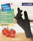 Einmal-Handschuhe Nitril oder Latex im Angebot bei Rossmann in Darmstadt Einmal-Handschuhe Nitril oder Latex Angebote von Flink & Sauber bei Rossmann Darmstadt für 4,49 €