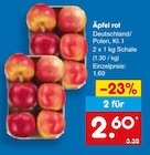 Aktuelle Äpfel Angebote bei Netto Marken-Discount in Würzburg Aktuelles Äpfel rot Angebot bei Netto Marken-Discount in Würzburg ab 1,69 €