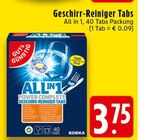 Aktuelle Geschirrspüler Angebote bei E center in Oberhausen Aktuelles Geschirr-Reiniger Tabs Angebot bei E center in Oberhausen ab 3,75 €