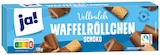 Vollmilch Schoko Waffelröllchen von ja! im aktuellen REWE Prospekt für 1,49 €