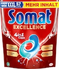 Spülmaschinen-Caps Excellence 4in1 Angebote von Somat bei dm-drogerie markt Krefeld für 9,95 €