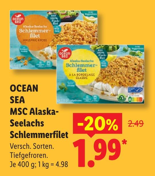 MSC Alaska-Seelachs Schlemmerfilet à la Bordelaise Classic