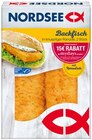 Matjesfilet oder Backfisch von Nordsee für 2,49 € bei REWE im Angebot Matjesfilet oder Backfisch von Nordsee im aktuellen REWE Prospekt