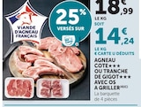 Agneau côte ou tranche de gigot avec os à griller - Super U à Dijon Agneau côte ou tranche de gigot avec os à griller en promo chez Super U Dijon à 14,24 €