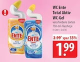 WC Ente Total Aktiv WC-Gel Citrus Splash Angebote von SC Johnson bei famila Nordost Gifhorn für 1,99 €