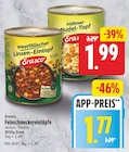 Feinschmeckereintöpfe von Erasco für 1,77 € bei EDEKA im Angebot Feinschmeckereintöpfe von Erasco im aktuellen EDEKA Prospekt
