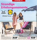 Liegestuhl oder Sonnenschirm Angebote von Sansibar bei Lidl Straubing für 29,99 €
