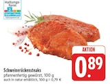 Aktuelles Schweinerückensteaks Angebot bei E center in Erlangen ab 0,89 €