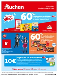 Catalogue Auchan Hypermarché avec 44 pages de promos Prospectus Auchan Hypermarché, "Le mois WAAOH !!!", pages, 14/02/2023 - 20/02/2023