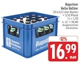 Helles Vollbier im Angebot bei EDEKA in Marktredwitz Helles Vollbier Angebote von Augustiner bei EDEKA Marktredwitz für 16,99 €