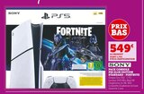 Pack console ps5 slim edition standard - fortnite - SONY en promo chez Super U Bron à 549,00 €