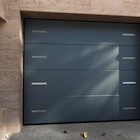 Porte garage sectionnelle motorisé essentiel CHROMIS H.200 x l.240 gris - FLEXIDOOR dans le catalogue LEROY MERLIN
