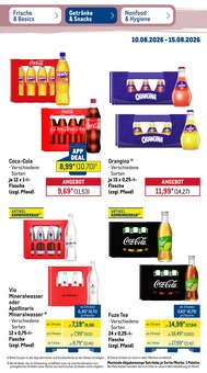 Coca Cola im aktuellen METRO Prospekt (Ettlingen) Coca Cola im METRO Prospekt "Wochenangebote Getränke & Snacks" mit 50 Seiten (Ettlingen)