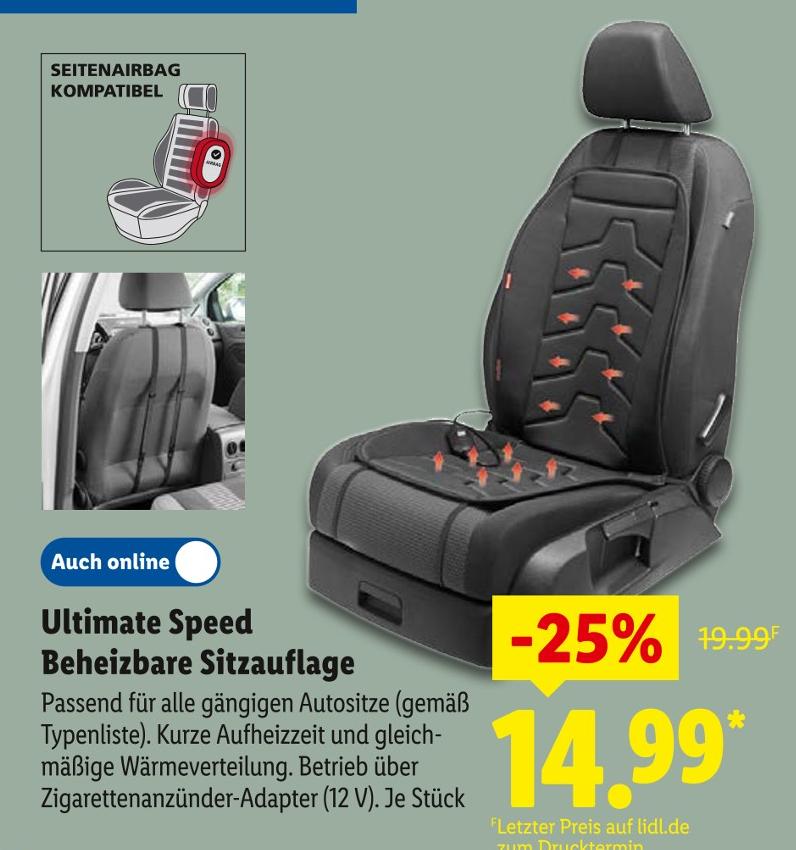 Beheizbare Sitzauflage